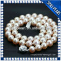 AAA 9-10MM superior quality 18kgp clasp perfect round fresh water pearl necklace